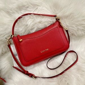 ❌SOLD❌NWT CALVIN KLEIN SHOULDER BAG IN RED